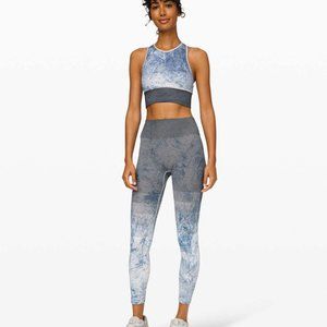 Lululemon Seamless Ebb to Train Tight Women's Size 6 Luna Wash Ombre Tie Dye